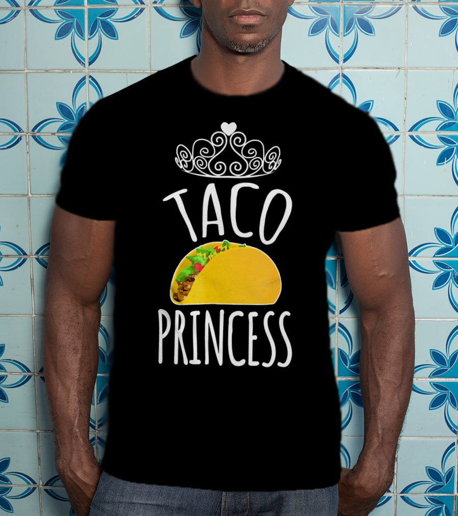 Taco Princess Cute Taco With Crown T-Shirt