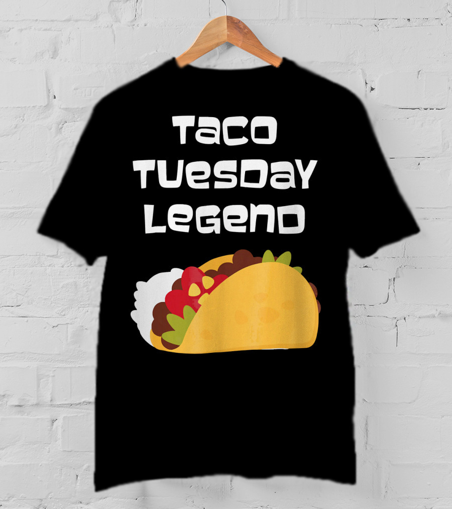 Taco Tuesday Legend Mexican Food Achievement T-Shirt