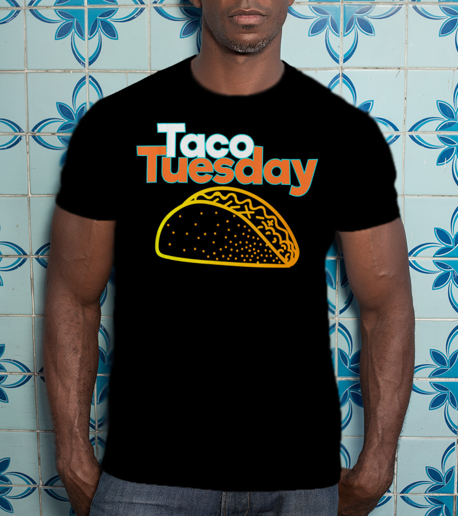 Taco Tuesday Mexican Food Fiesta Celebration With Vibrant Taco T-Shirt