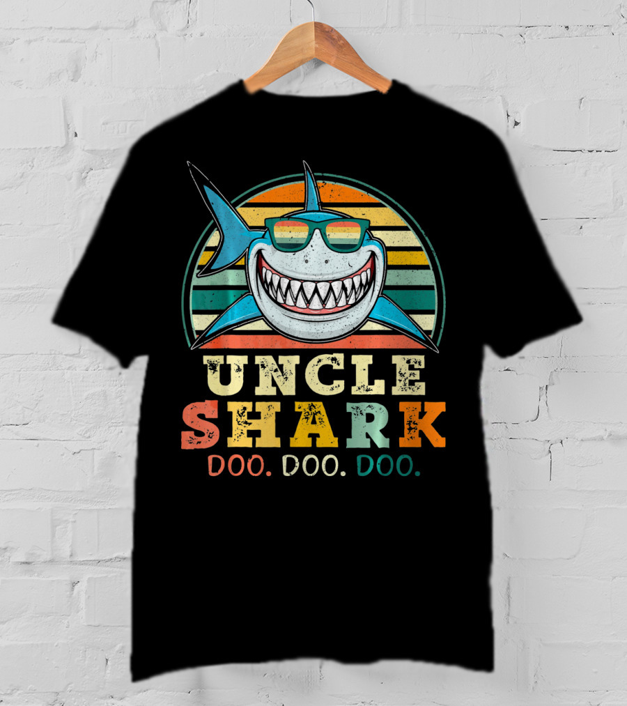 Uncle Shark Retro Vintage Doo Doo Doo T-Shirt