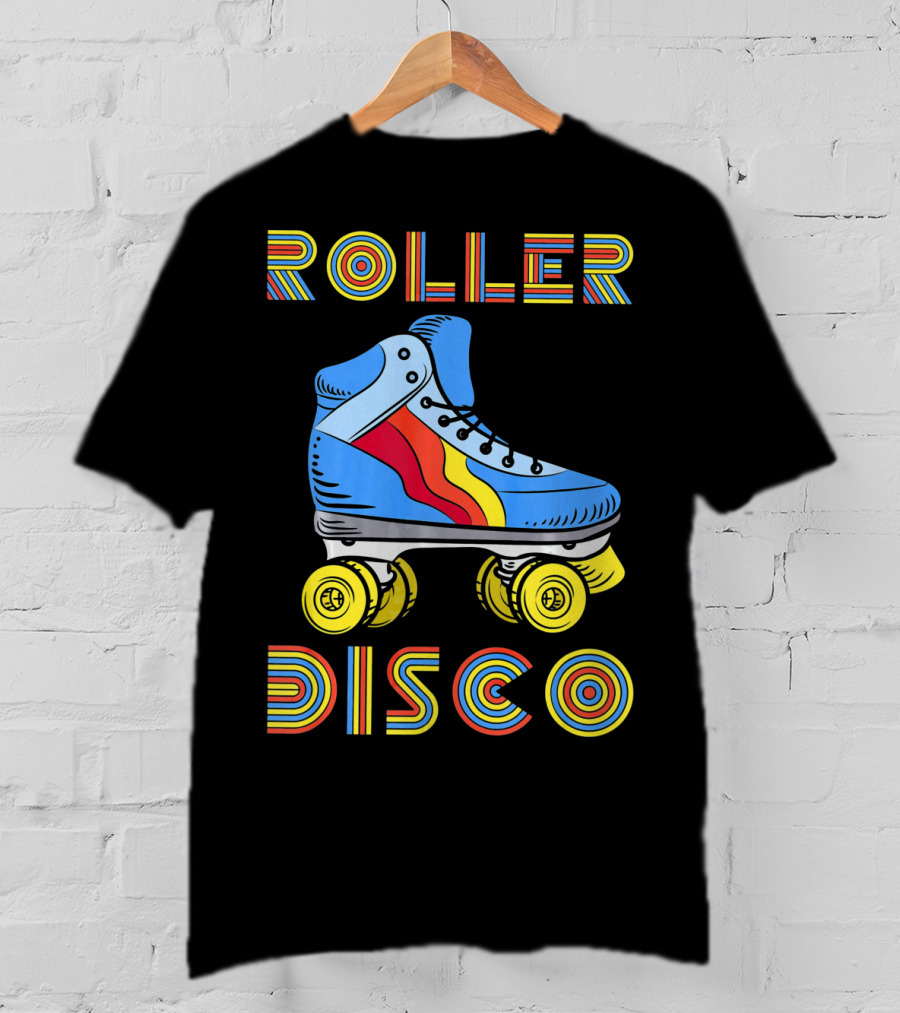 Retro 80s Roller Disco Skate Vibe T-Shirt