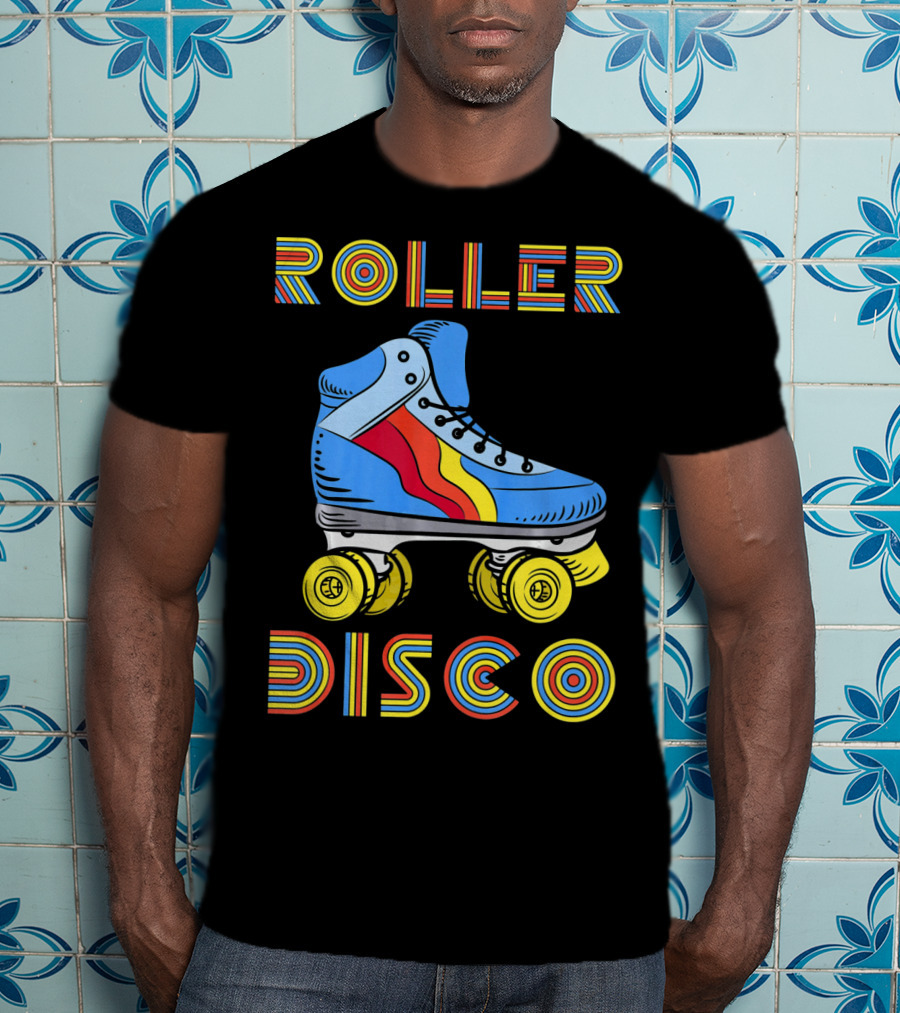 Retro 80s Roller Disco Skate Vibe T-Shirt
