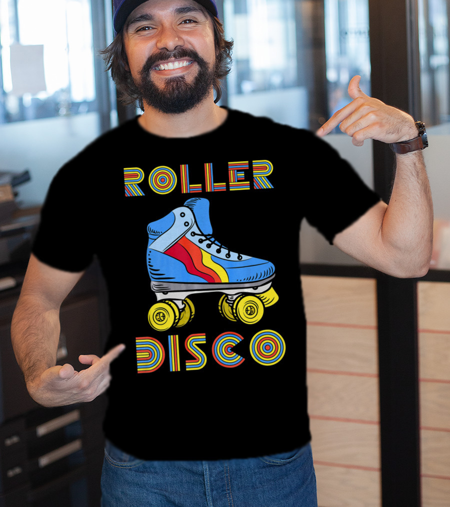 Retro 80s Roller Disco Skate Vibe T-Shirt