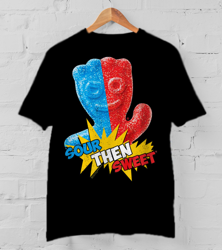 Sour Patch Kids Sour Then Sweet Candy Blue Red Explosion T-Shirt