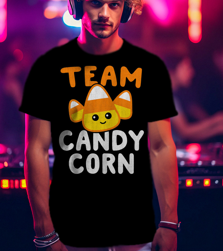 Halloween Funny Team Candy Corn Cute Lazy Cos T-Shirt