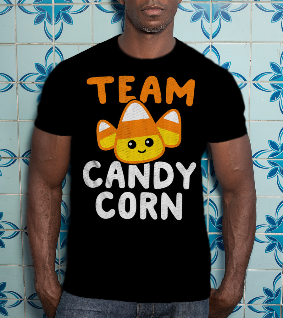 Halloween Funny Team Candy Corn Cute Lazy Cos T-Shirt