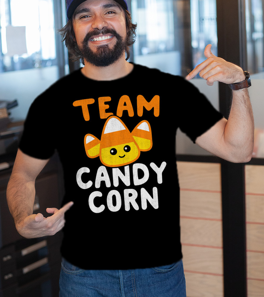 Halloween Funny Team Candy Corn Cute Lazy Cos T-Shirt