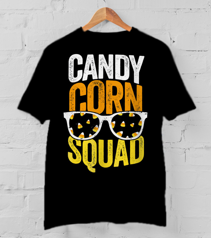 Candy Corn Squad Halloween Party Sunglasses T-Shirt