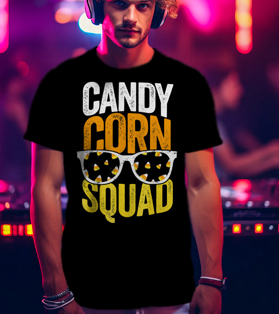 Candy Corn Squad Halloween Party Sunglasses T-Shirt