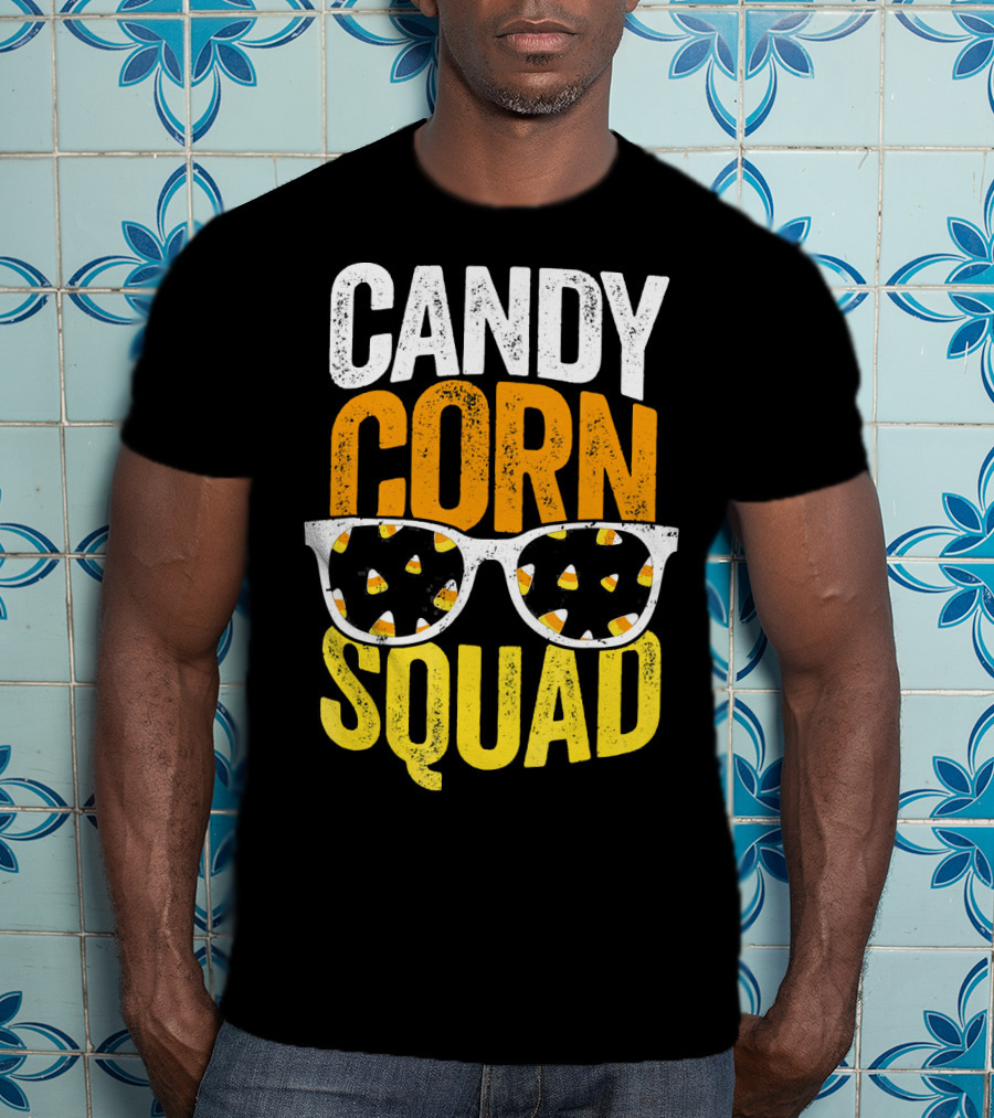 Candy Corn Squad Halloween Party Sunglasses T-Shirt