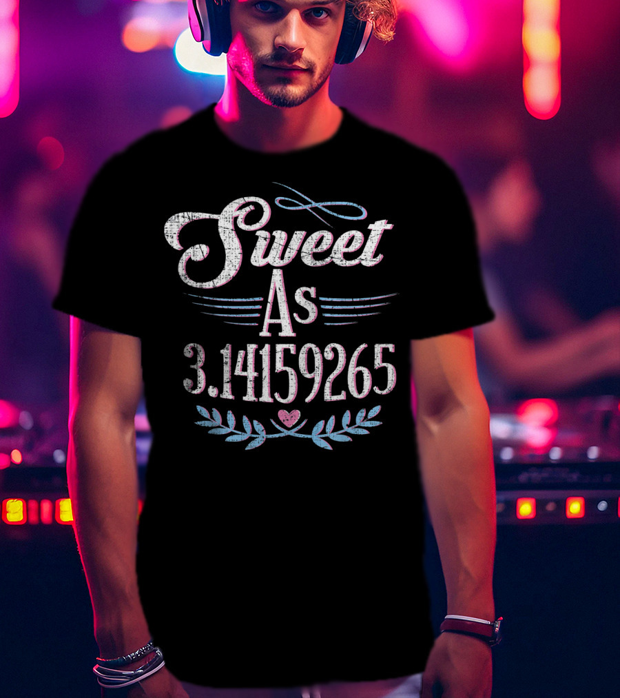 Sweet As 3.14159265 Pi Day Math T-Shirt