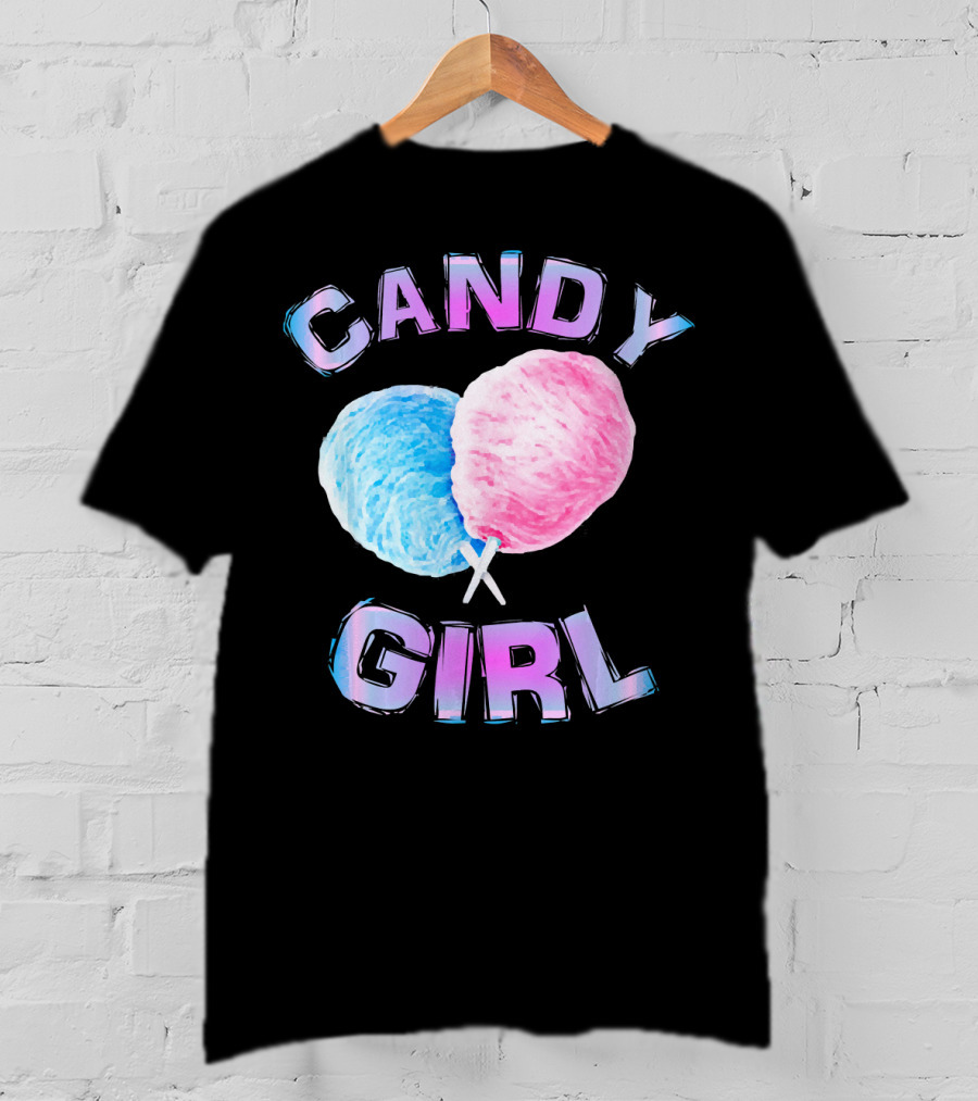 Candy Girl Cotton Candy Fun Girls Juniors T-Shirt