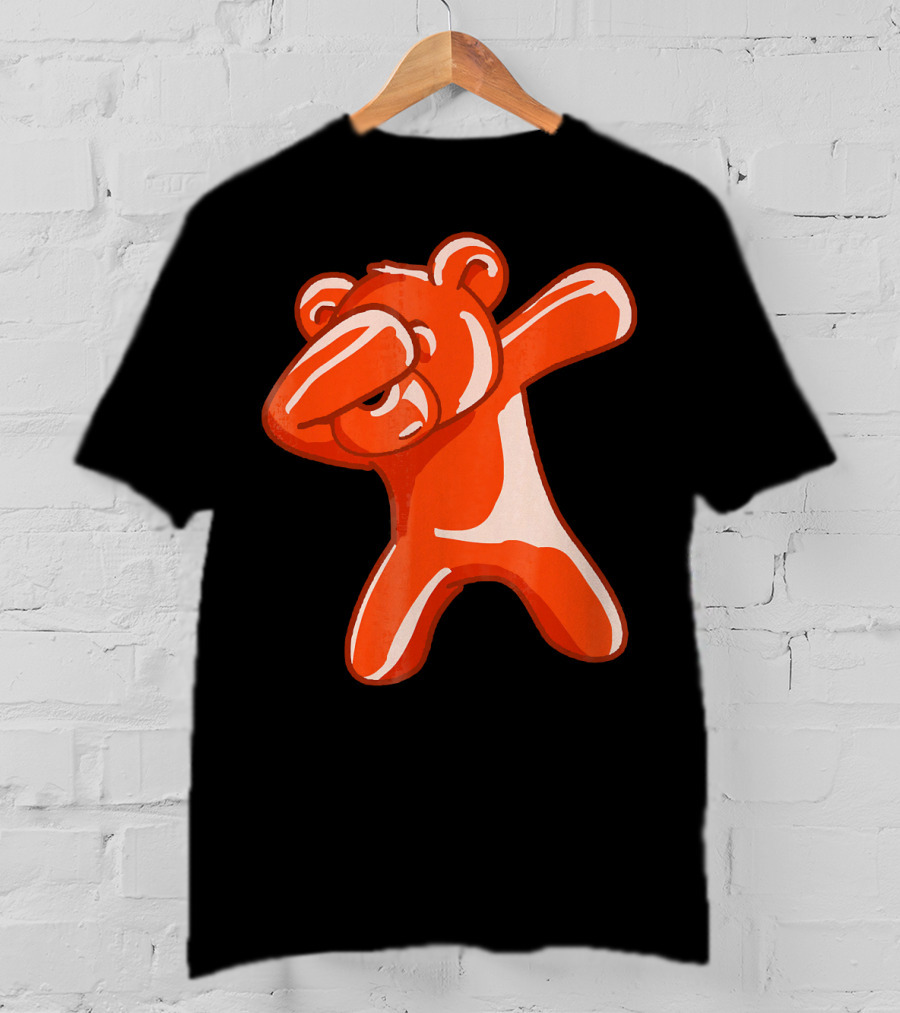 Dabbing Bear Gummy Candy Dance Dab Pose T-Shirt