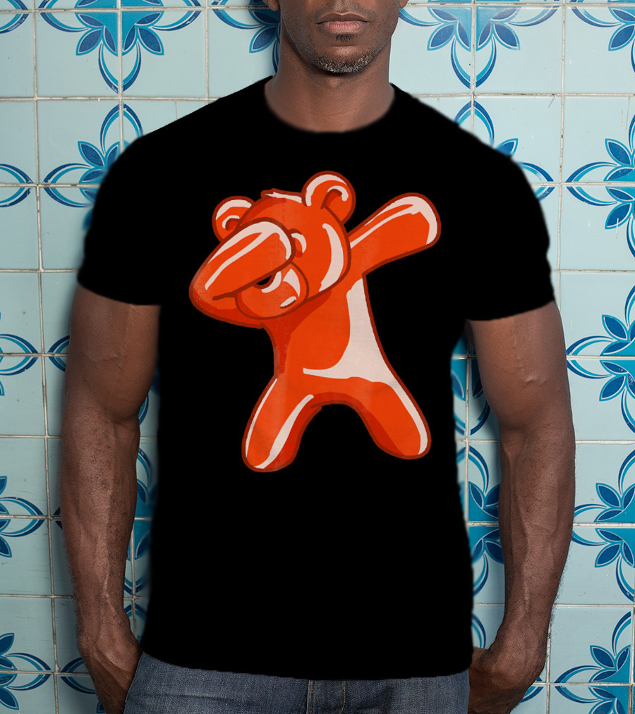 Dabbing Bear Gummy Candy Dance Dab Pose T-Shirt
