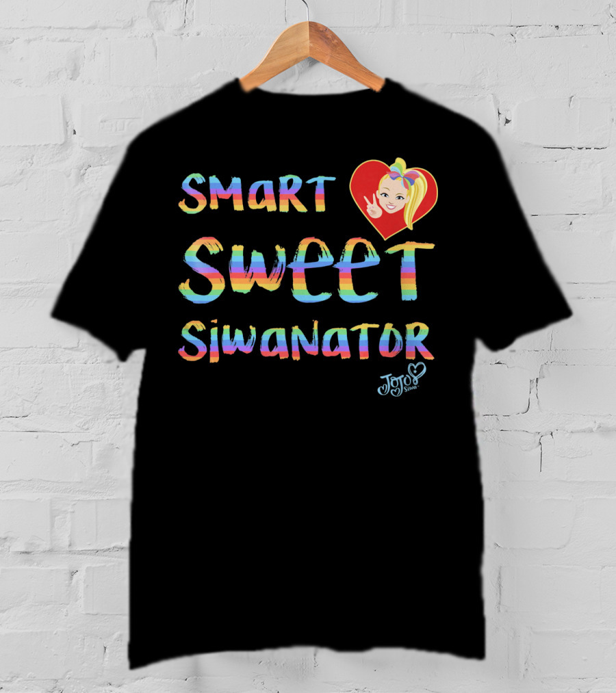JoJo Siwa Heart Smart Sweet Siwanator Rainbow T-Shirt