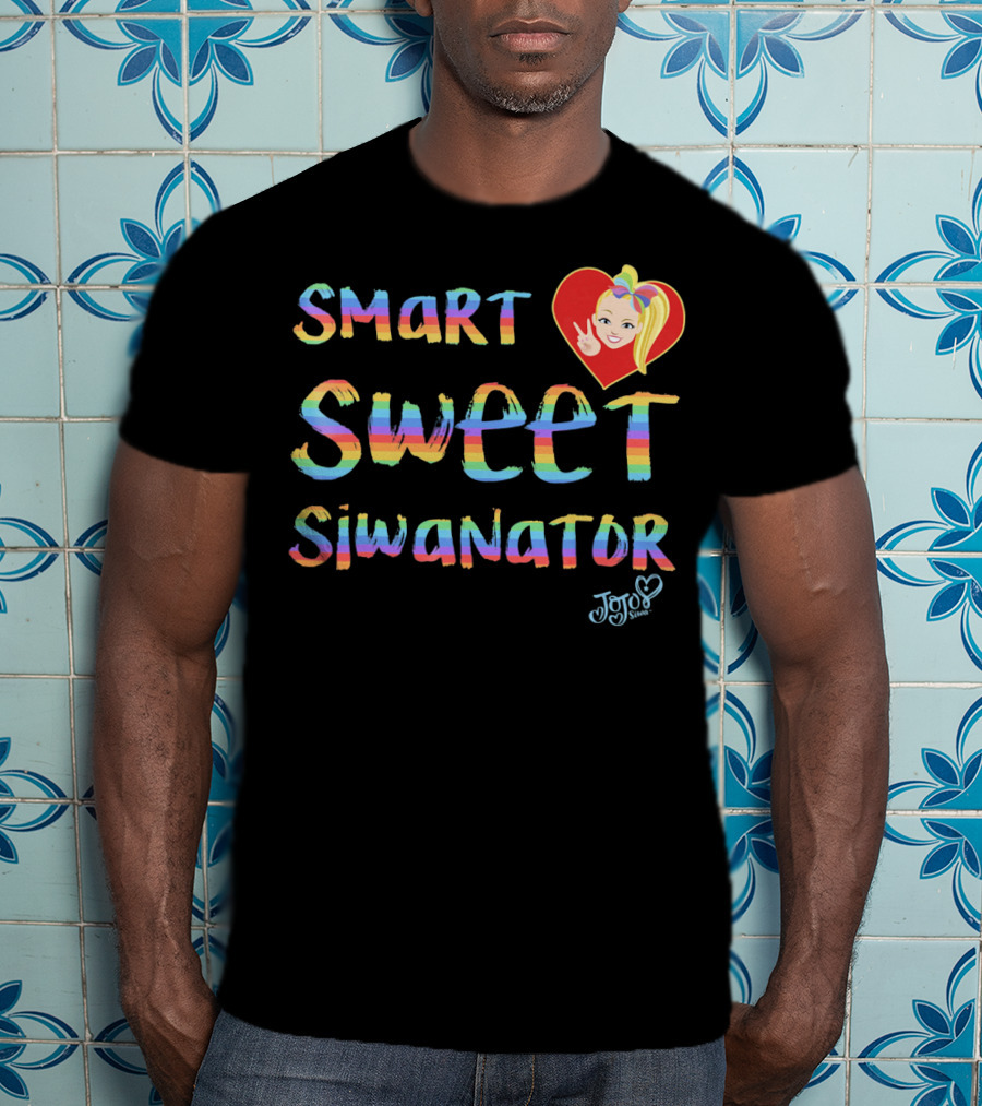 JoJo Siwa Heart Smart Sweet Siwanator Rainbow T-Shirt