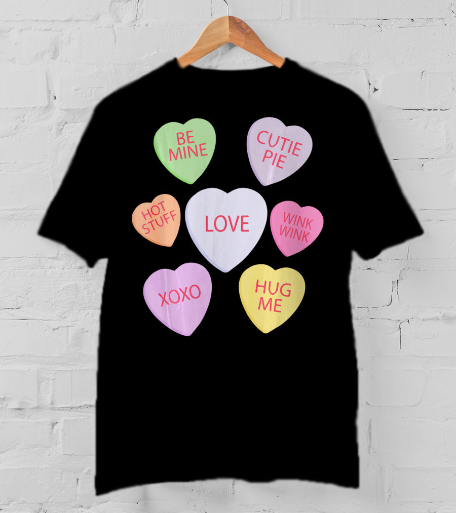 Valentines Day Be Mine Cutie Pie Love Candy Heart Kids Chi T-Shirt