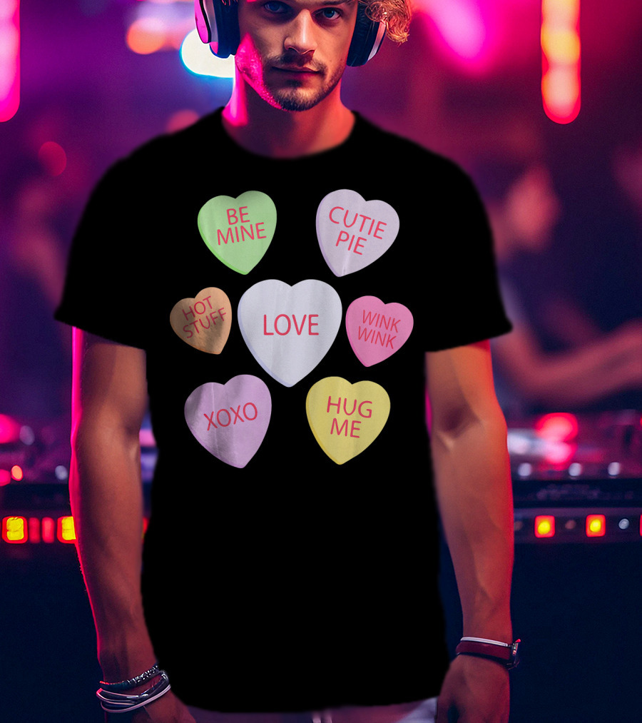 Valentines Day Be Mine Cutie Pie Love Candy Heart Kids Chi T-Shirt