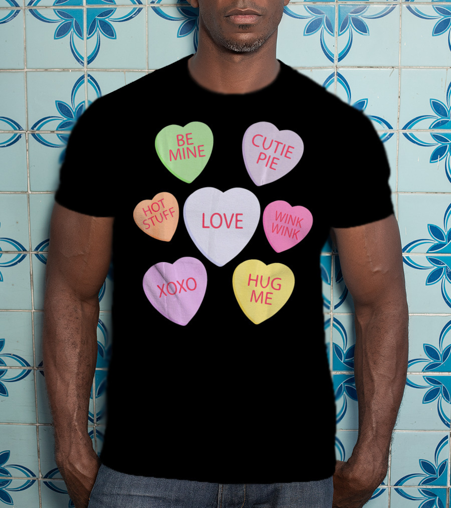 Valentines Day Be Mine Cutie Pie Love Candy Heart Kids Chi T-Shirt