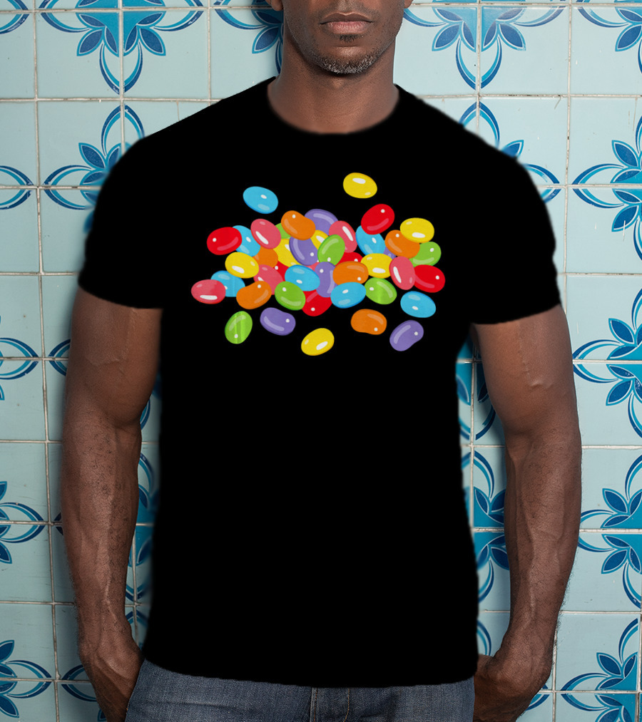 Cute Colorful Jelly Beans Candy Lover Easter Holiday T-Shirt