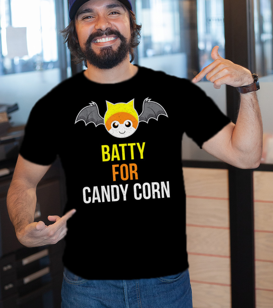 BATTY FOR CANDY CORN Adult And Youth T-Shirt