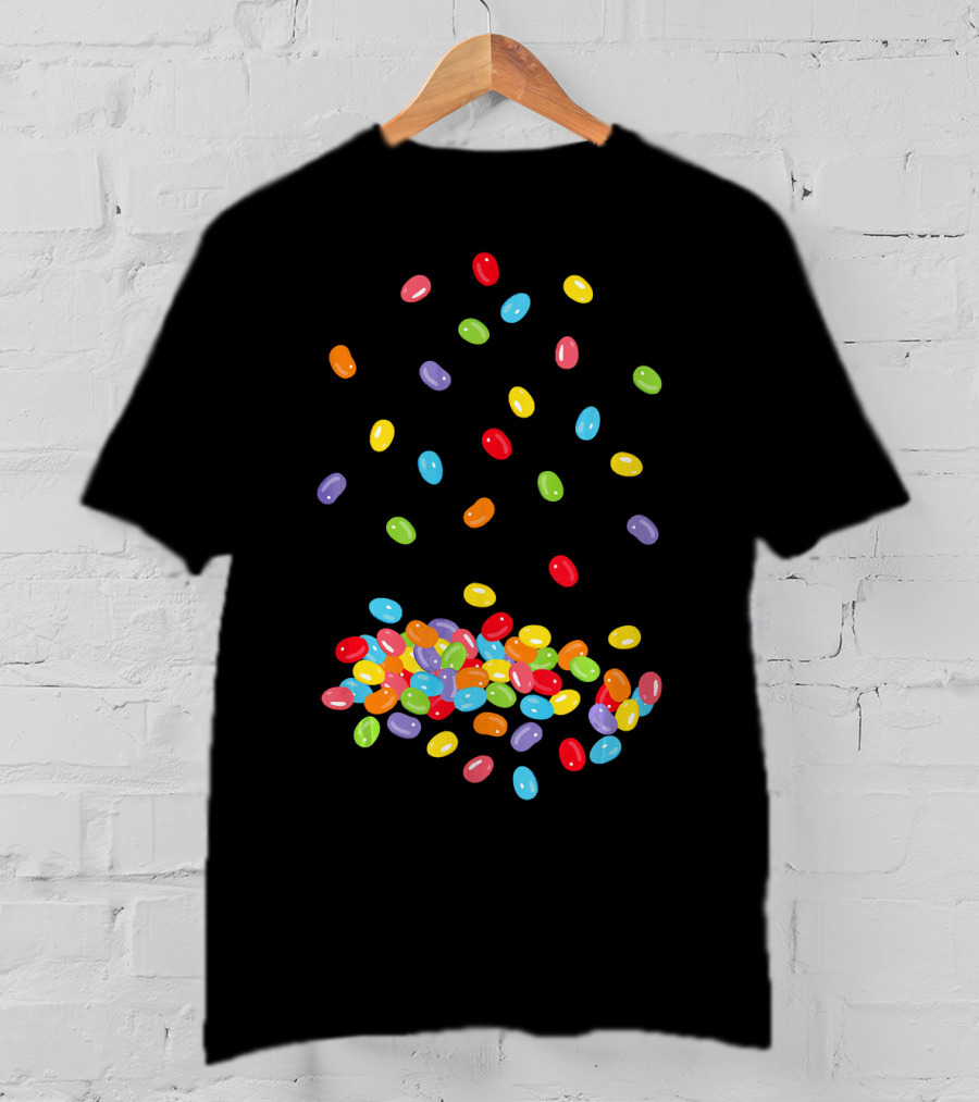 Colorful Cute Jelly Beans Candy Lover Easter Delight T-Shirt