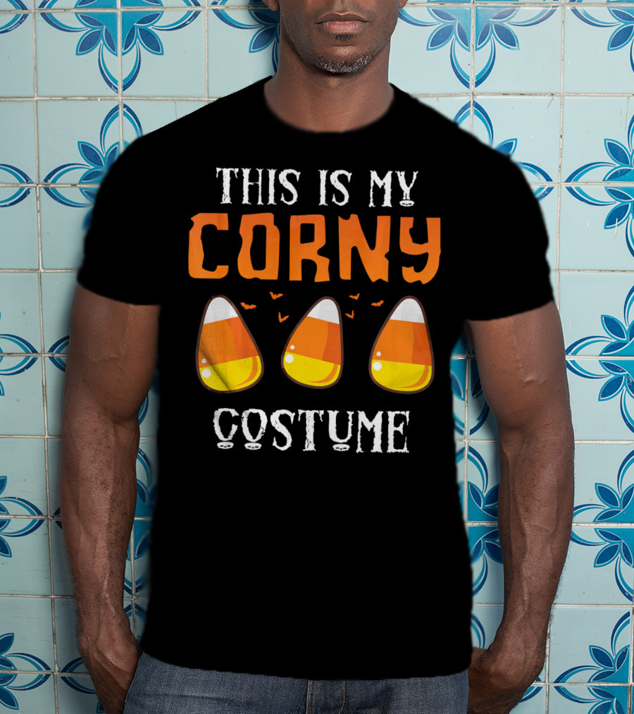 This Is My Corny Costume Candy Corn Bats T-Shirt