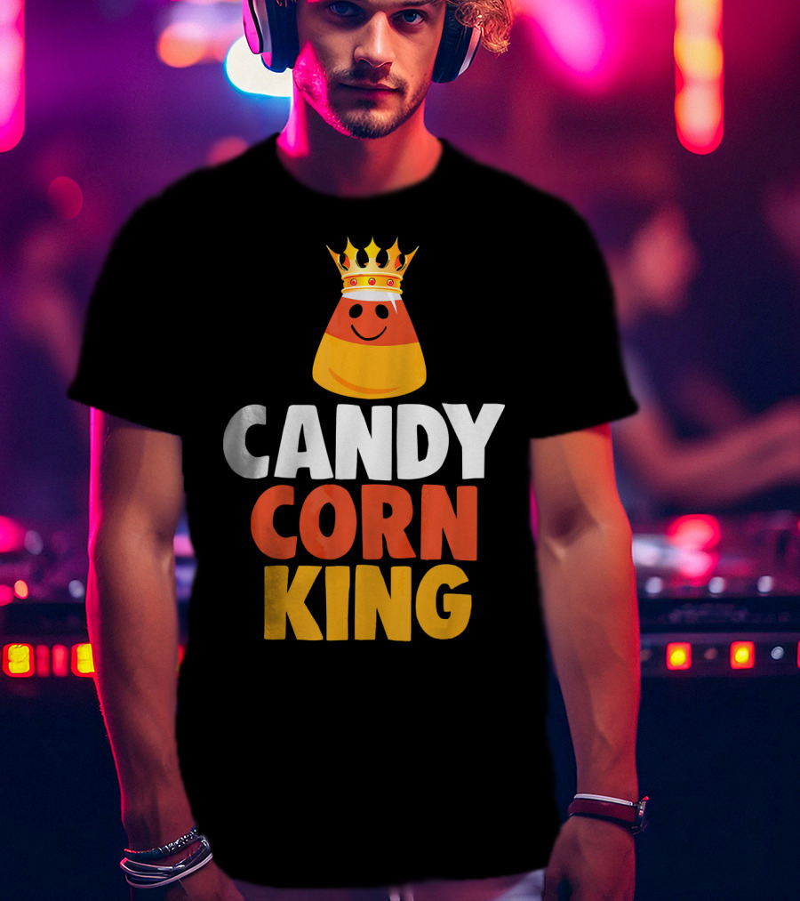 Candy Corn King Halloween Trick OR Treat T-Shirt