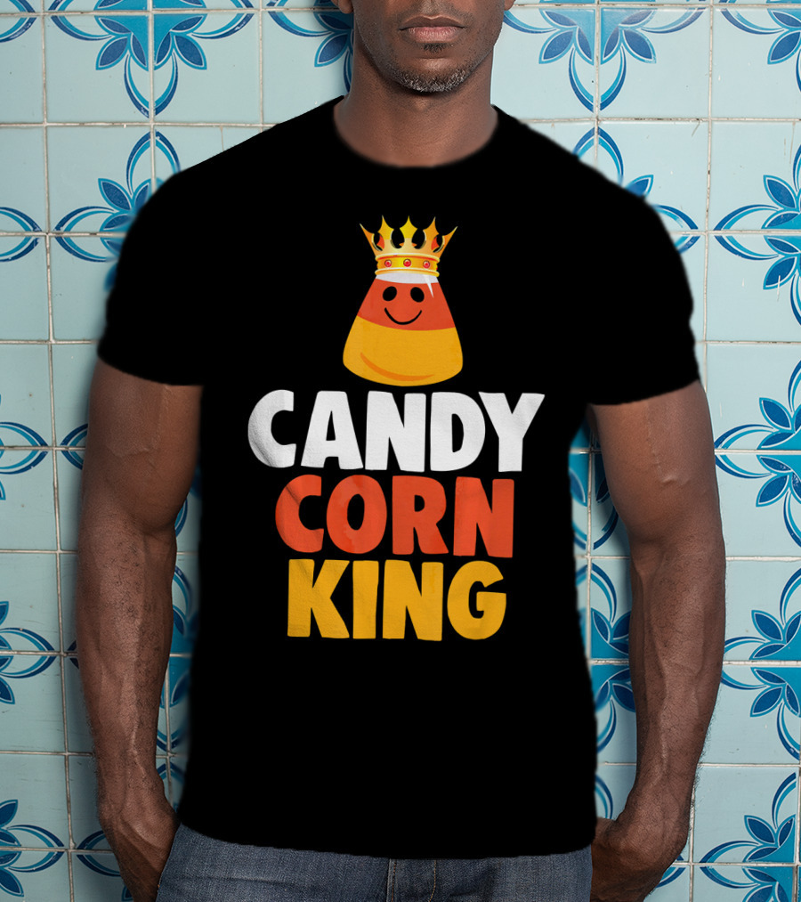 Candy Corn King Halloween Trick OR Treat T-Shirt