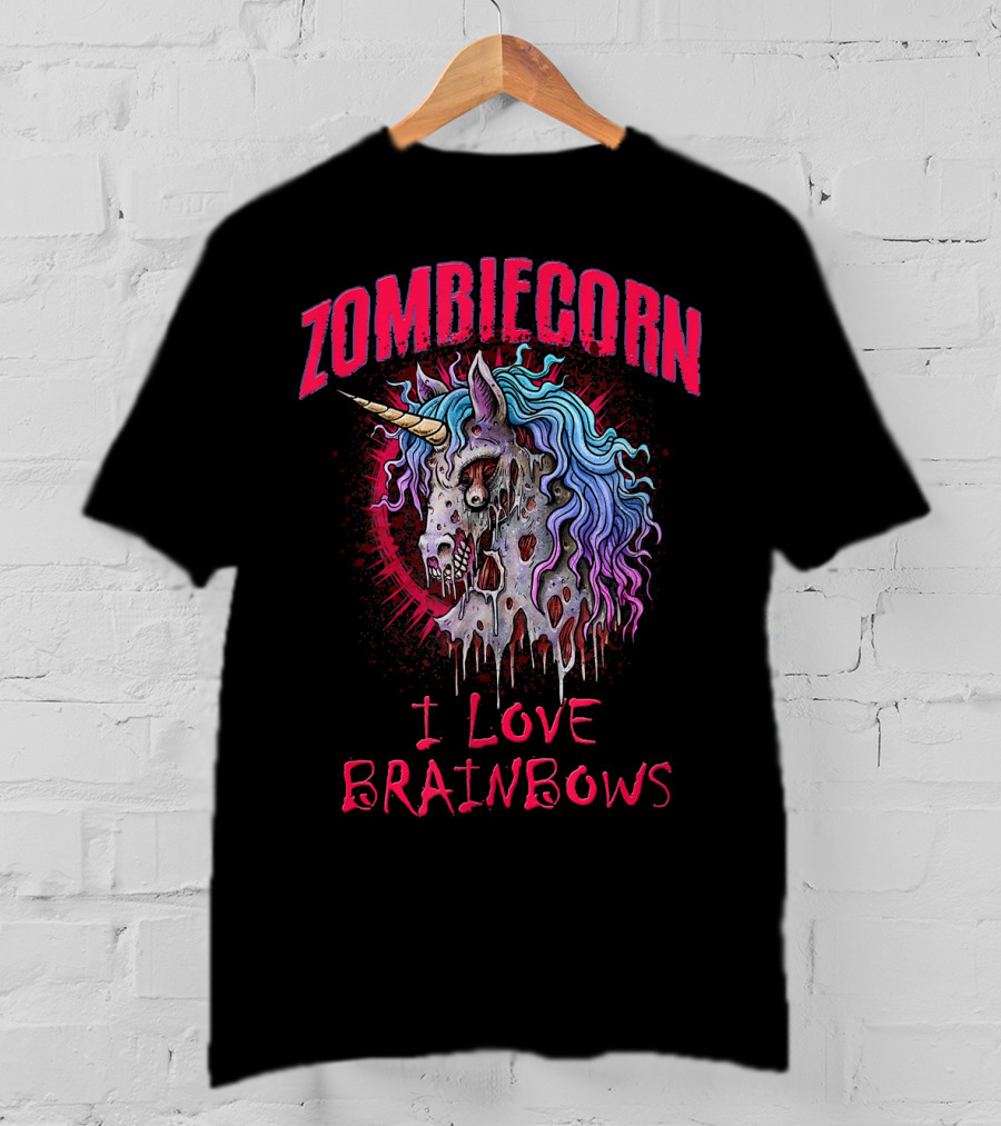 Zombiecorn I Love Brainbows T-Shirt
