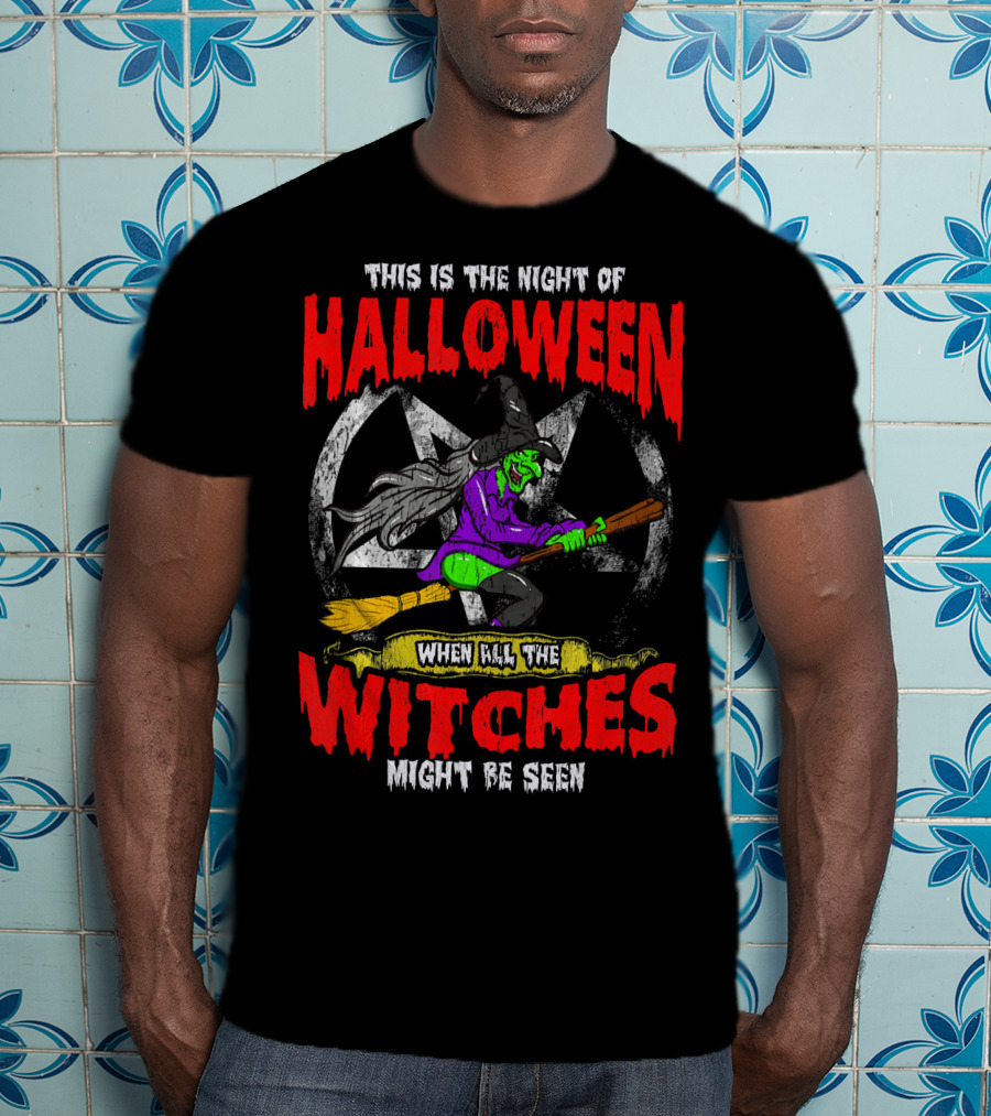 This Is The Night Of Halloween When All The Witches Might Be Seen T-Shirt