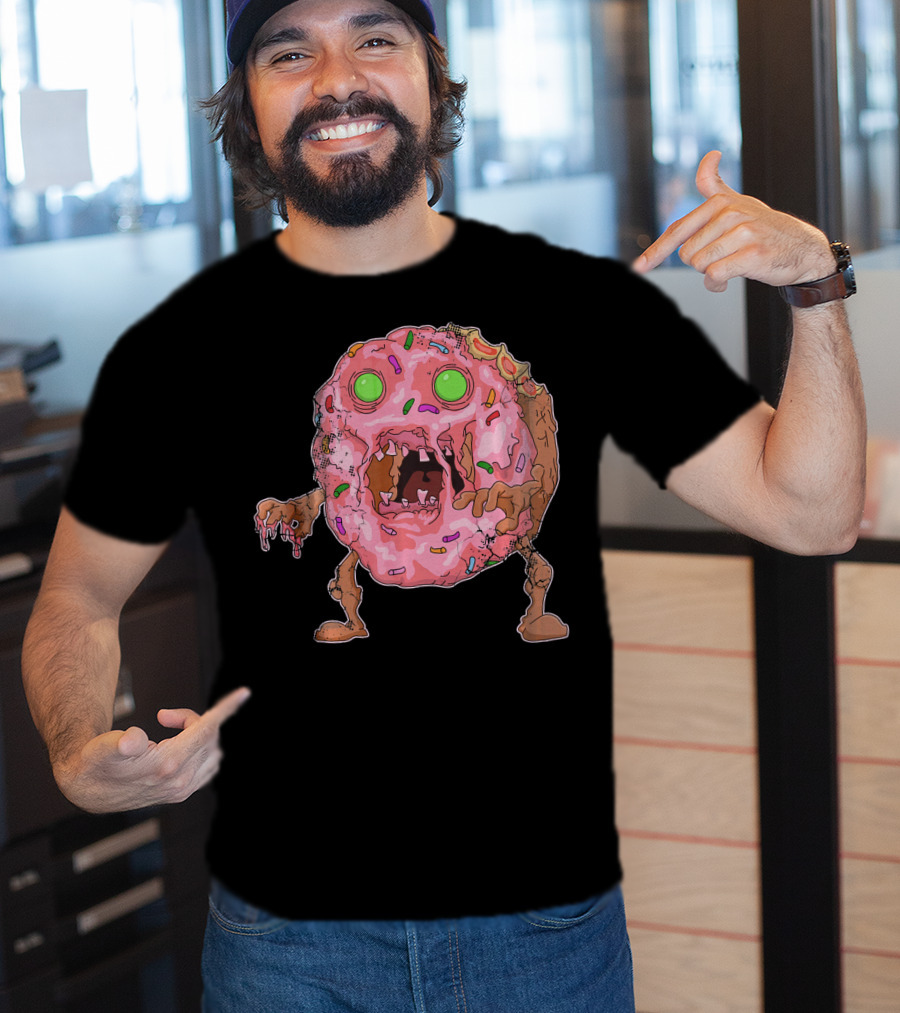 Halloween Zombie Donut Funny Zombies Hum Sprinkles Monster T-Shirt