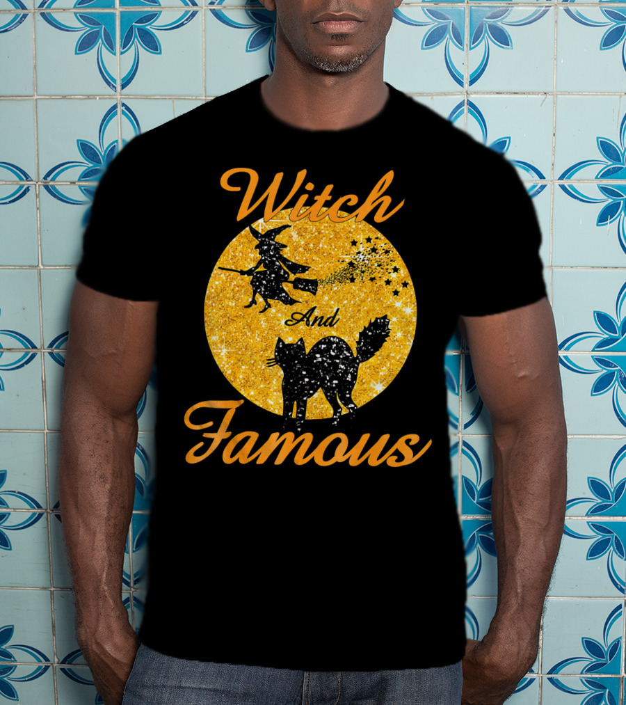 Witch And Famous Halloween Men Kids T-Shirt