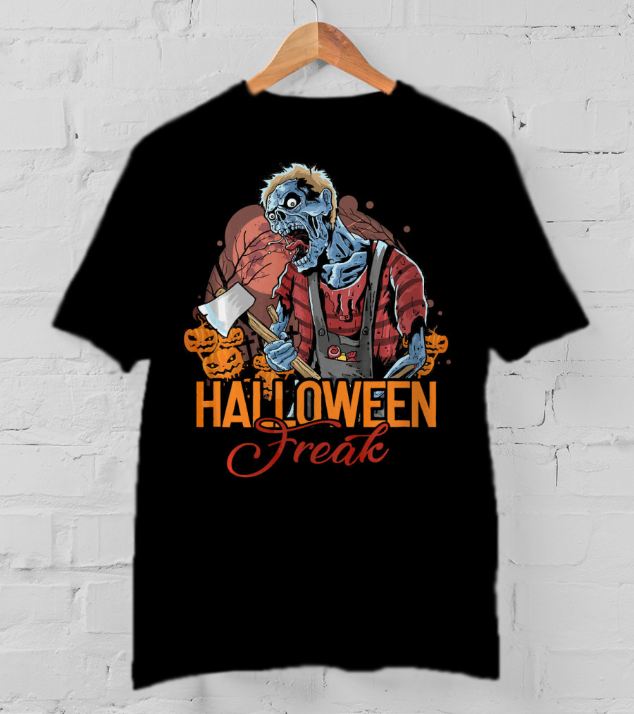 Halloween Freak Scary Zombie Horror T-Shirt