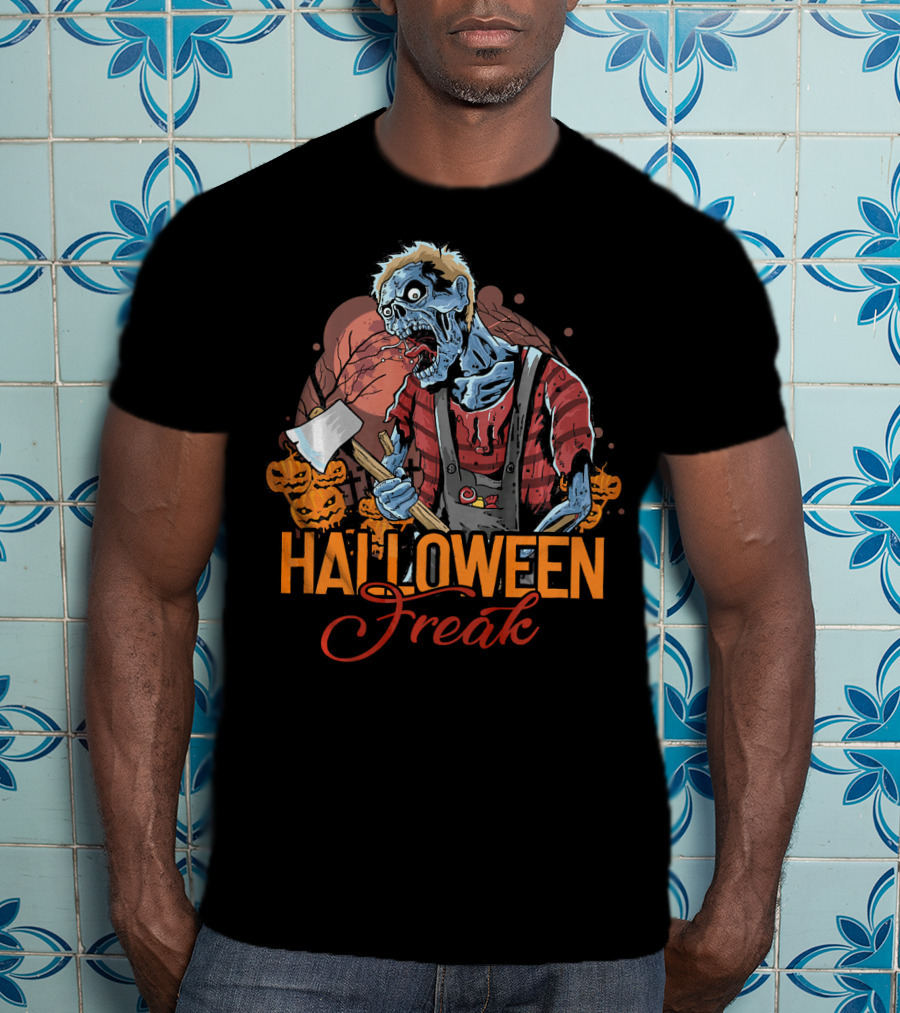 Halloween Freak Scary Zombie Horror T-Shirt