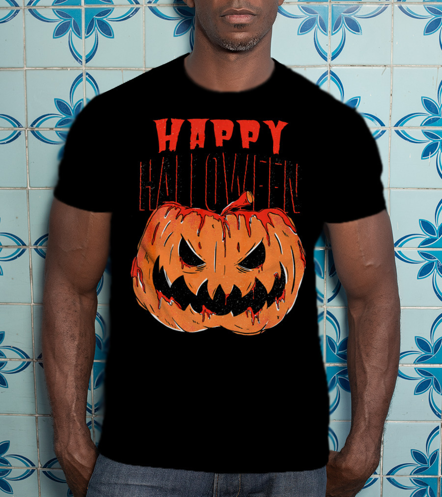 Happy Halloween Pumpkin Funny Costume Idea Cool T-Shirt