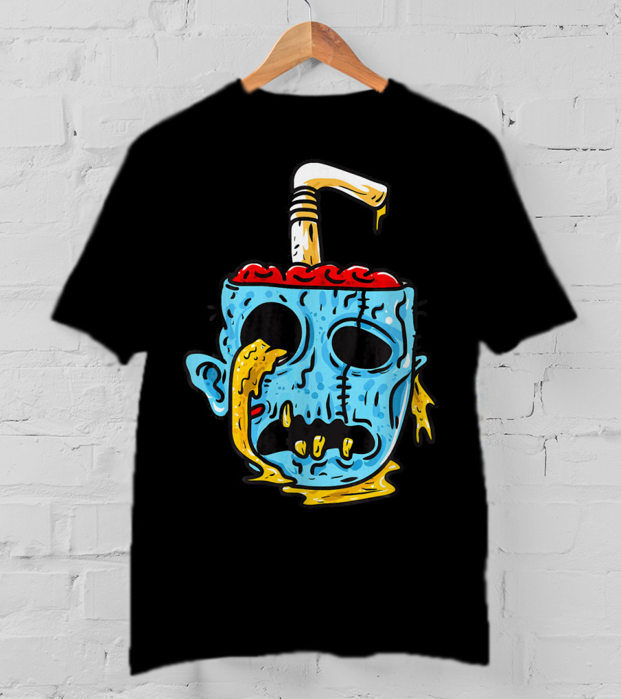 Zombie Food Brain Slushie Horror T-Shirt