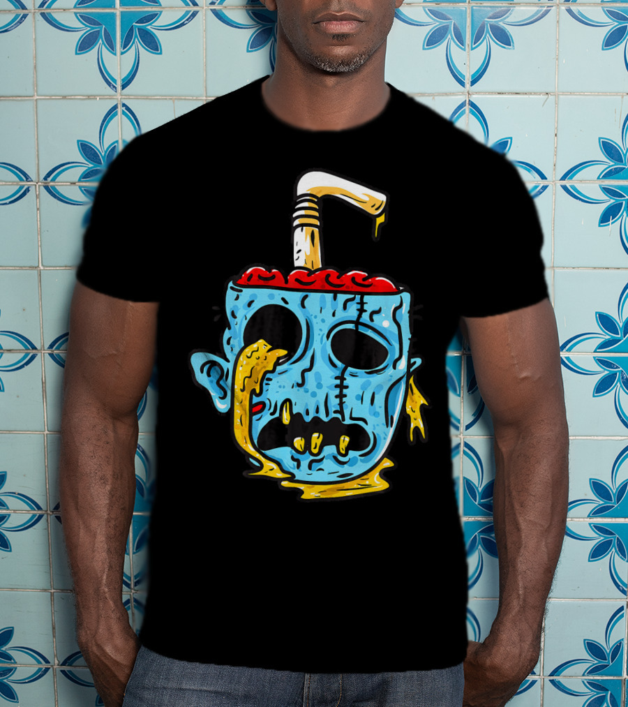 Zombie Food Brain Slushie Horror T-Shirt