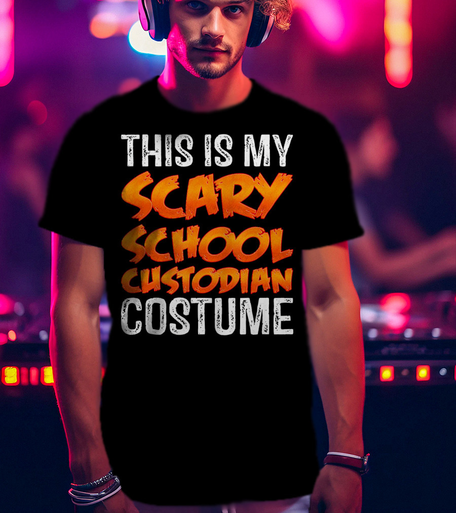 This Is My Scary School Custodian Costume T-Shirt