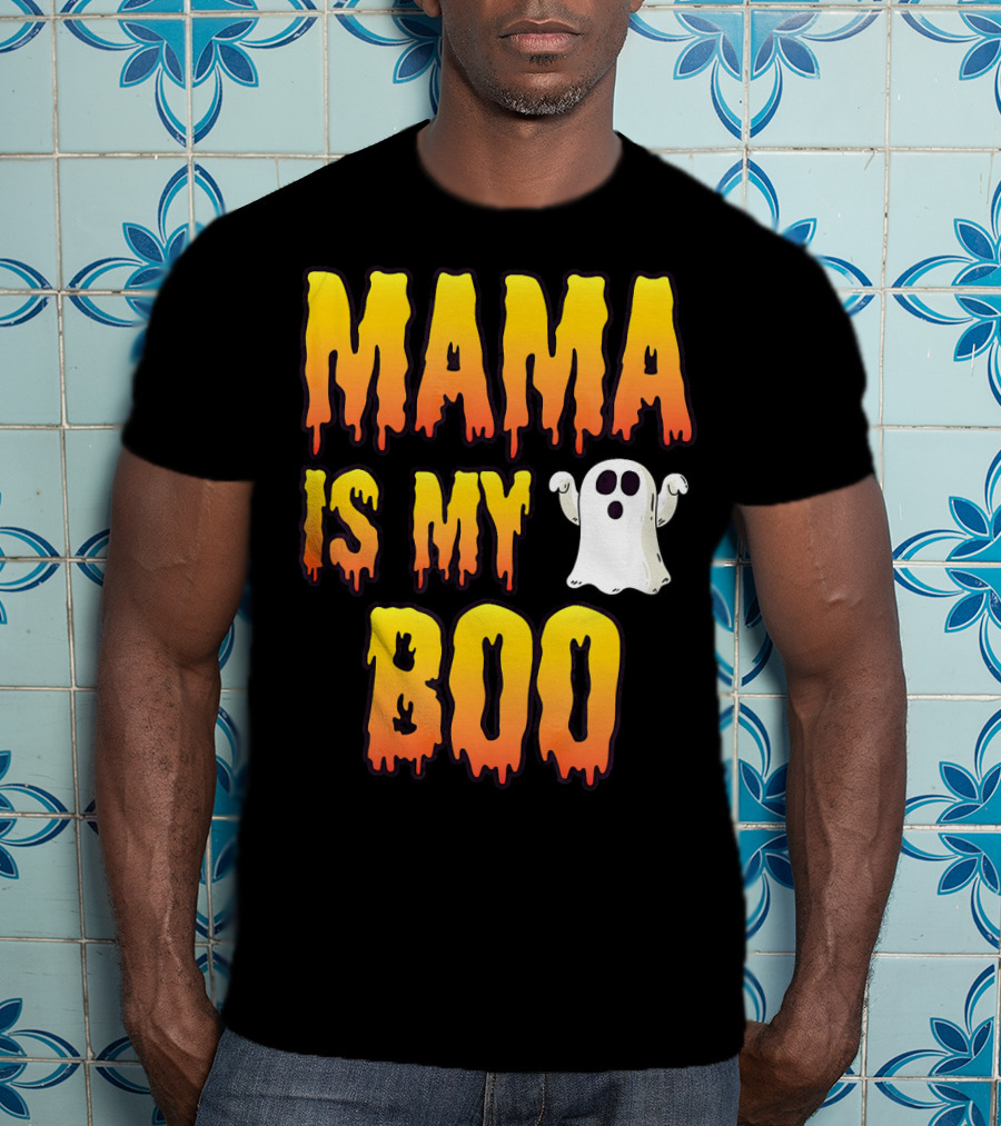Mama Is My Boo Halloween Ghost Spirit T-Shirt