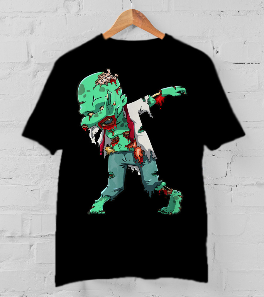 Zombie Halloween Dabbing Dab Cos T-Shirt