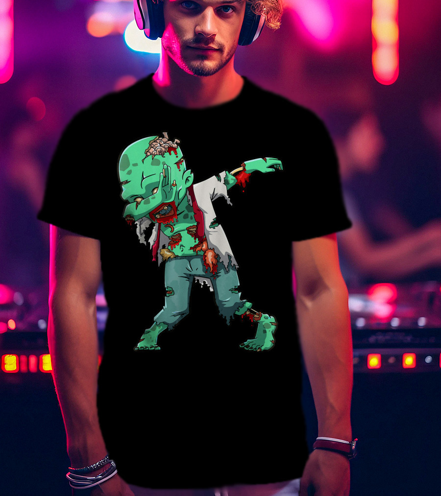 Zombie Halloween Dabbing Dab Cos T-Shirt