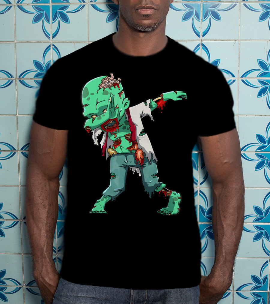 Zombie Halloween Dabbing Dab Cos T-Shirt