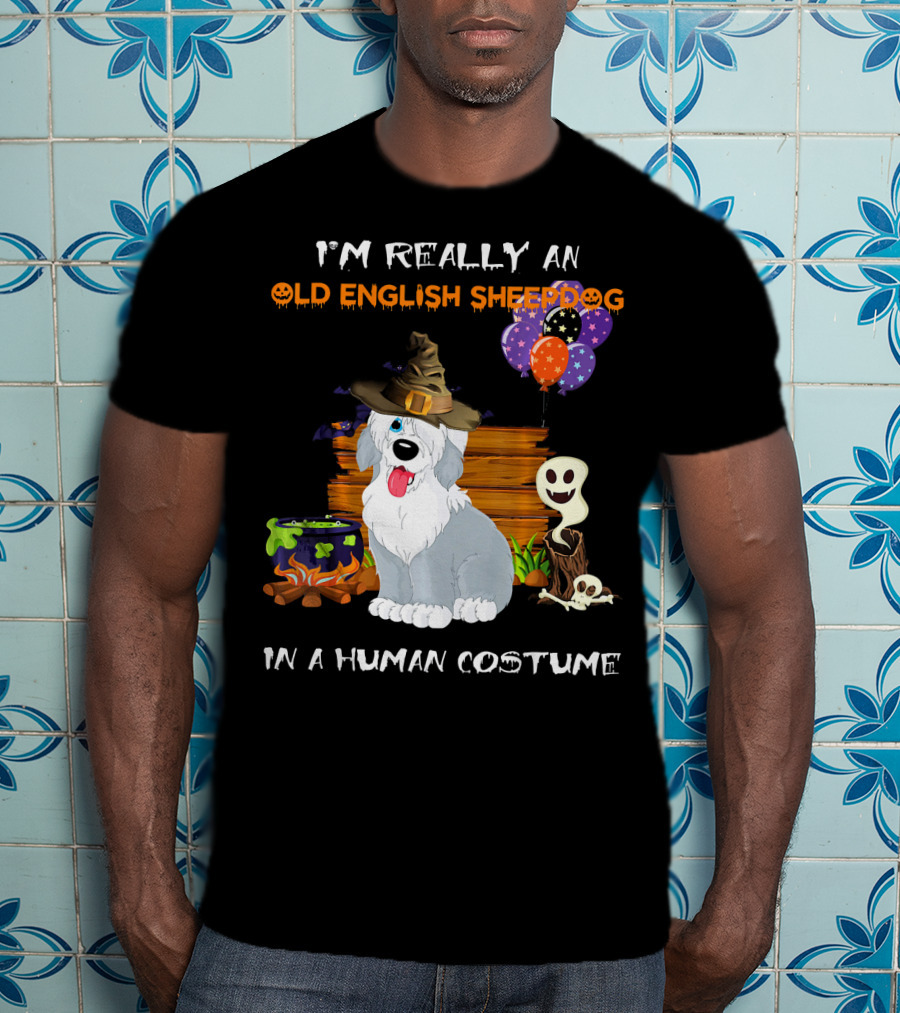 I'm Really An Old English Sheepdog In A Human Costume T-Shirt