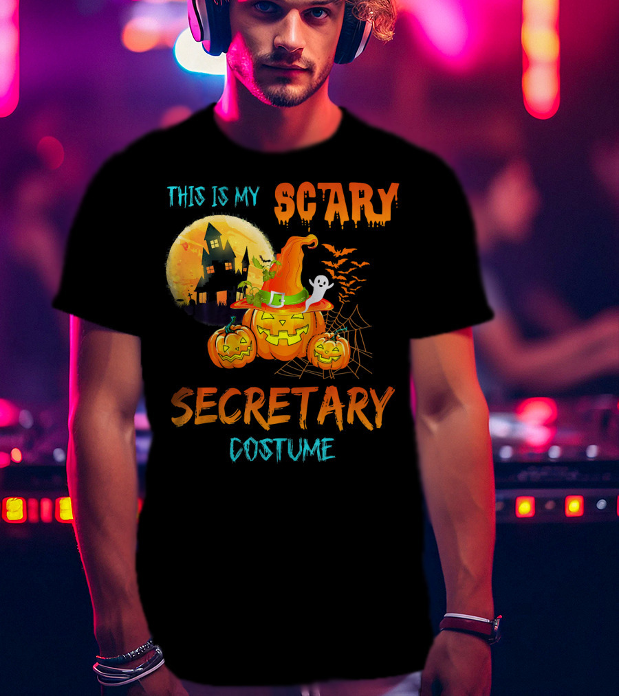 This Is My Scary Secretary Costume T-Shirt