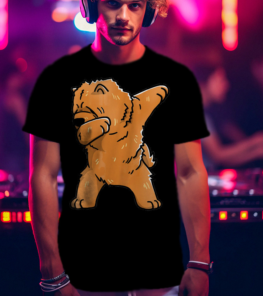 Chow Chow Dabbing Dog Cartoon T-Shirt