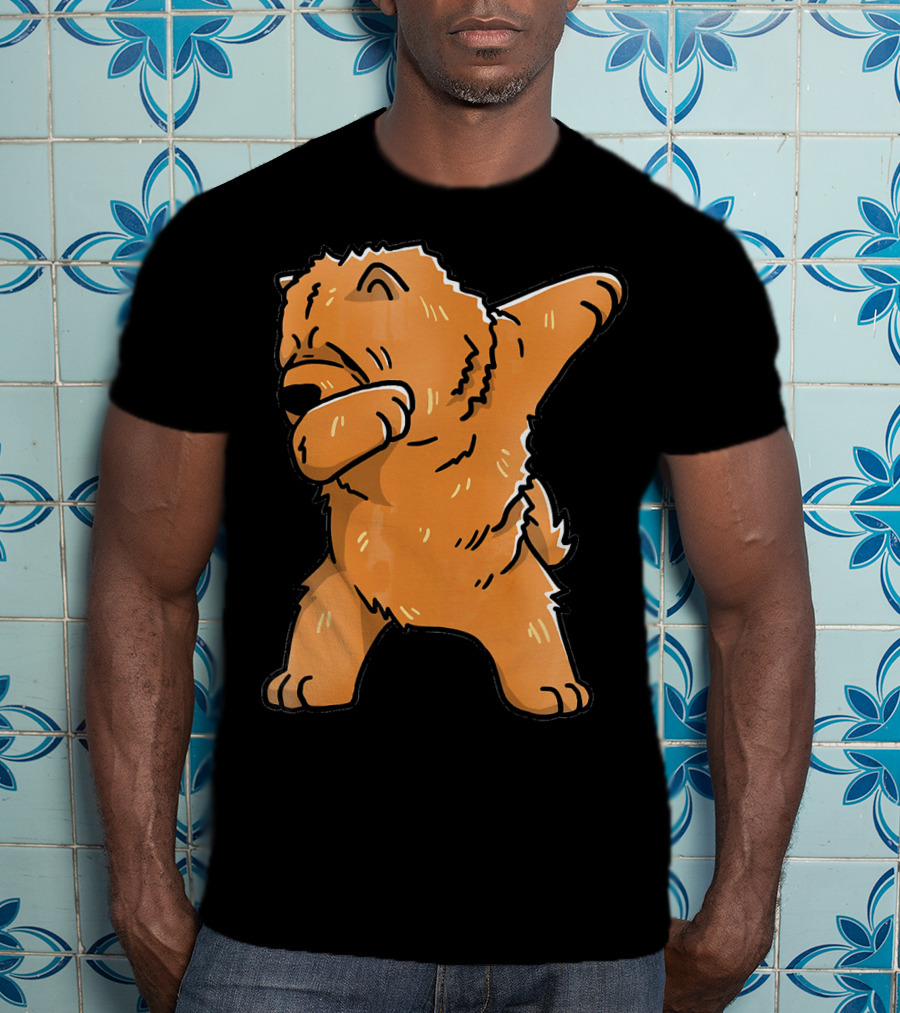 Chow Chow Dabbing Dog Cartoon T-Shirt
