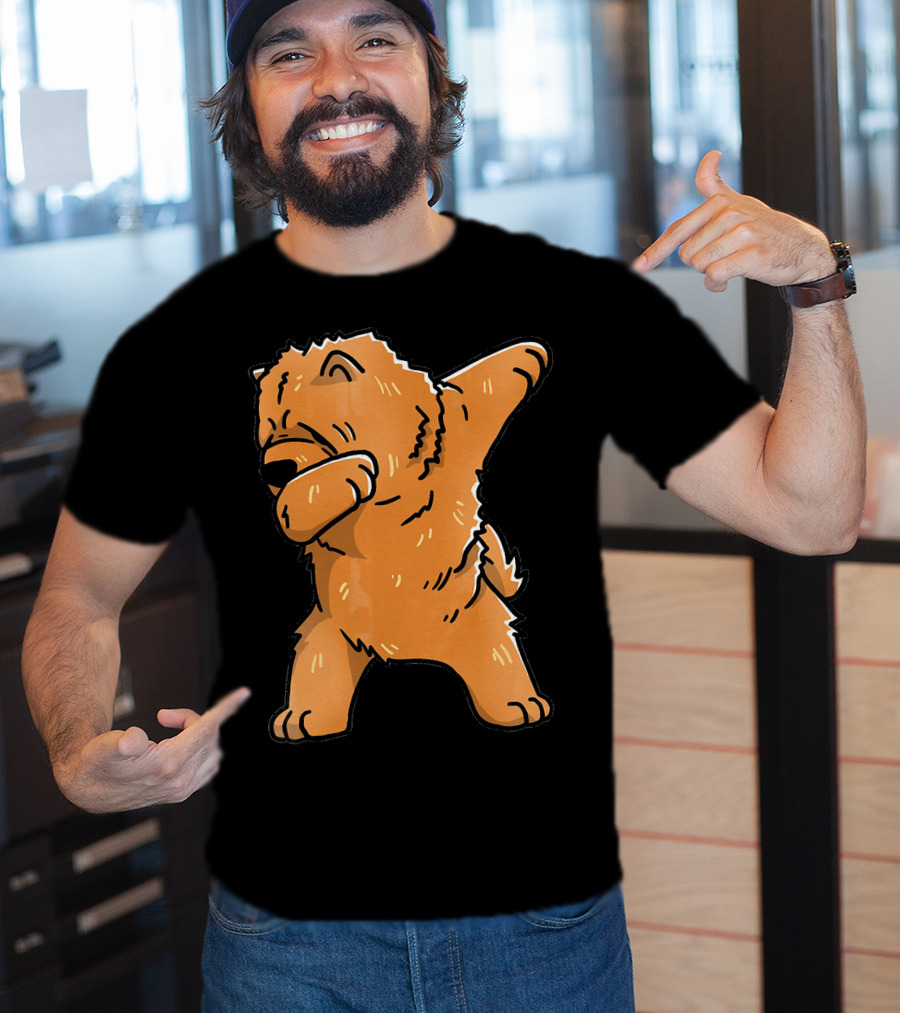 Chow Chow Dabbing Dog Cartoon T-Shirt