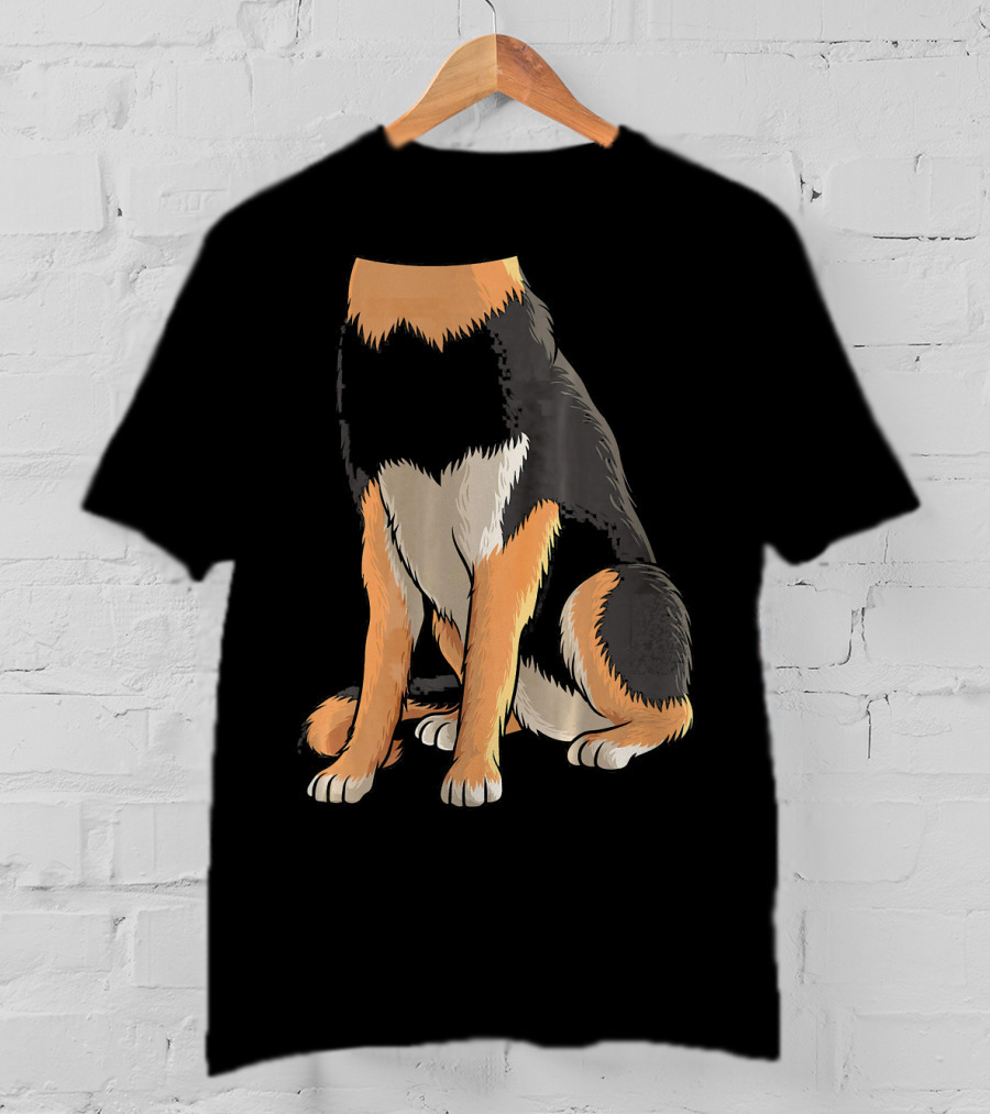Cool German Shepherd Dog Halloween Costume Headless T-Shirt