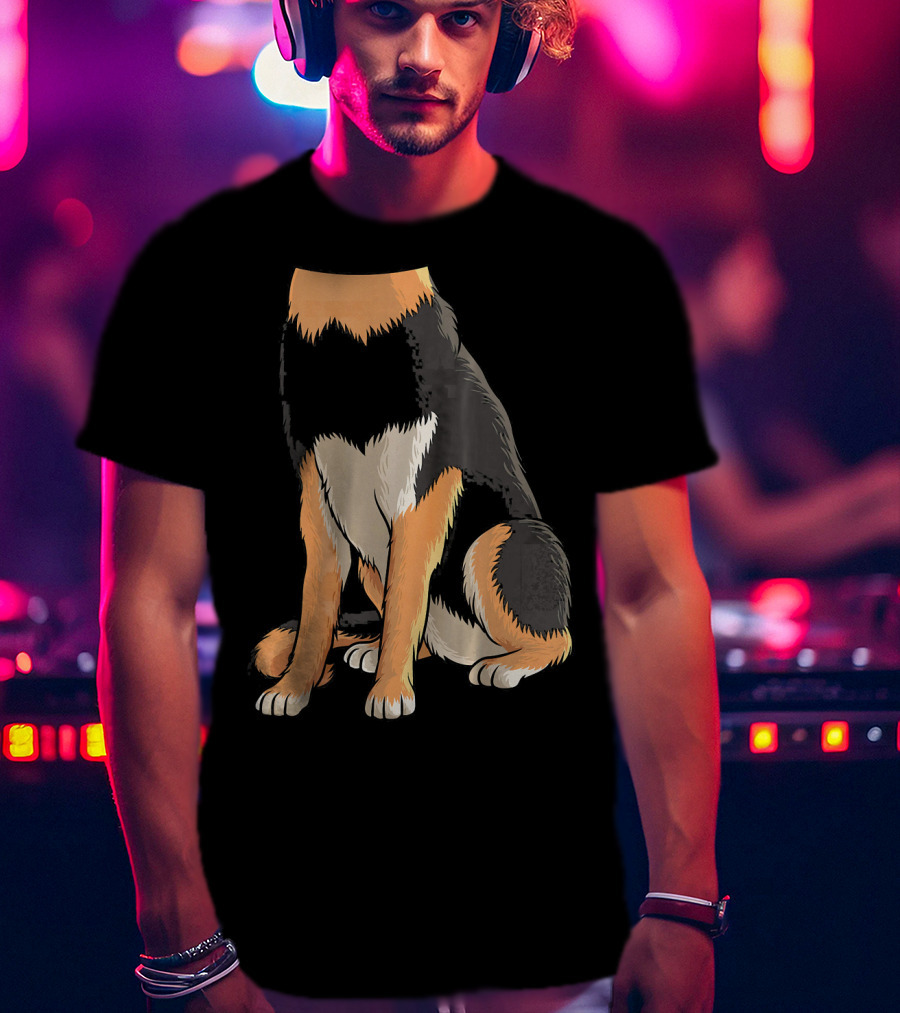 Cool German Shepherd Dog Halloween Costume Headless T-Shirt